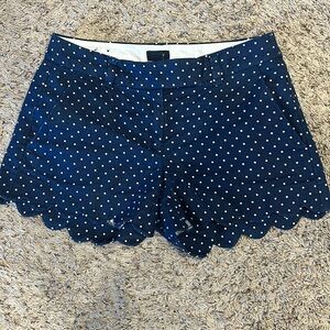 J.Crew blue polkadot shorts